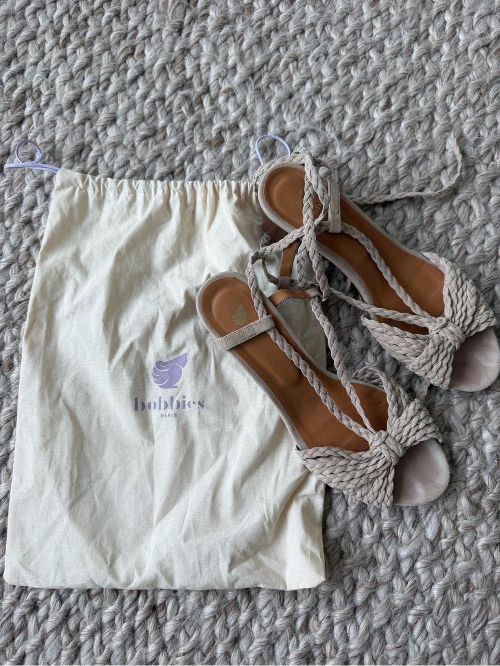 Bobbies Heel sandals Beige